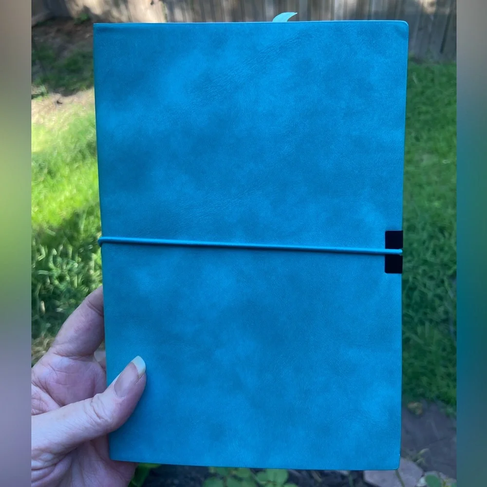 Journal Blue Faux Suede Journal for writing, scripting, list making or doodling